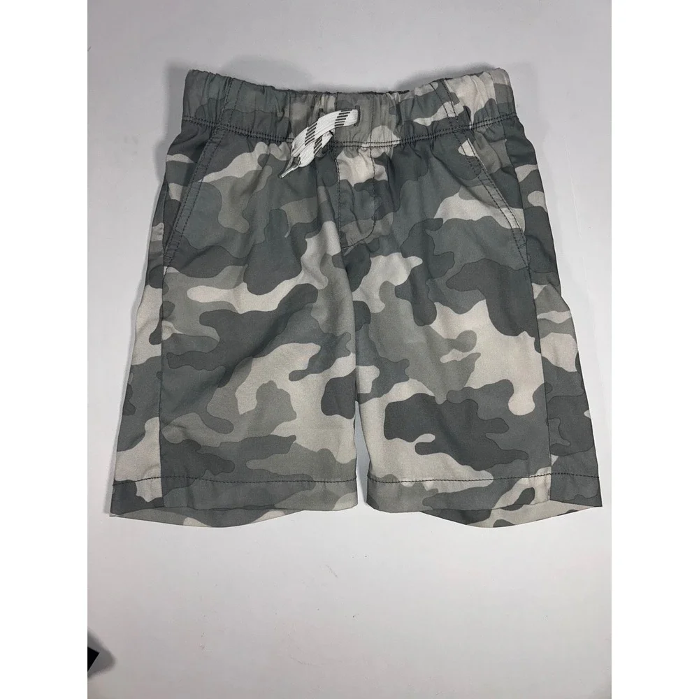 Old Navy Kids‎ Boys Size S (6-7) Pool to Play Shorts Camo & Green Lot of 2